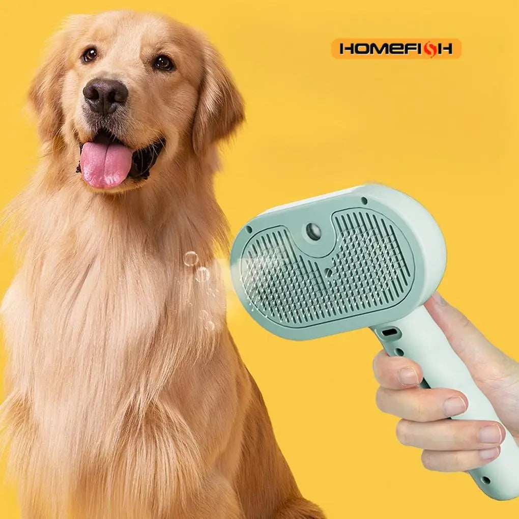 Steam Pet Brush – Dog & Cat Grooming Tool